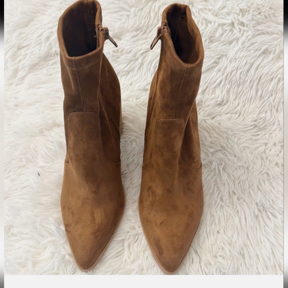 Steve Madden Viper Suede Brown Booty - Picture 4 of 5